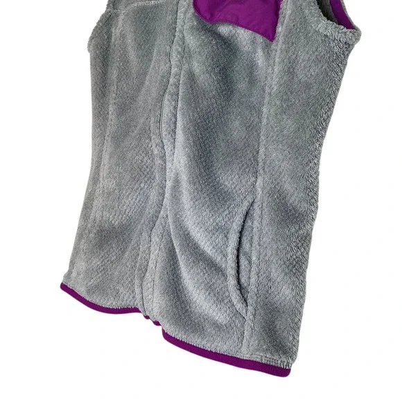Patagonia Re-Tool Polartec Full Zip Fleece Vest Grey Purple Womens S Outdoor EUC - Picture 4 of 9